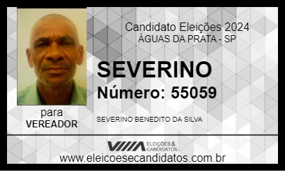 Candidato SEVERINO 2024 - ÁGUAS DA PRATA - Eleições