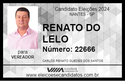 Candidato RENATO DO LELO 2024 - NANTES - Eleições