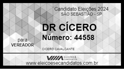 Candidato DR CÍCERO 2024 - SÃO SEBASTIÃO - Eleições