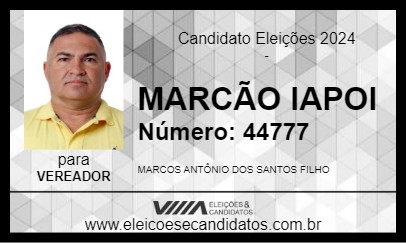 Candidato MARCÃO IAPOI 2024 - SÃO SEBASTIÃO - Eleições