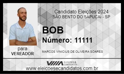 Candidato BOB 2024 - SÃO BENTO DO SAPUCAÍ - Eleições