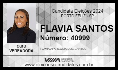 Candidato FLAVIA SANTOS 2024 - PORTO FELIZ - Eleições