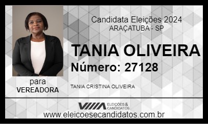 Candidato TANIA OLIVEIRA 2024 - ARAÇATUBA - Eleições