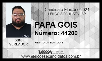 Candidato PAPA GOIS 2024 - LENÇÓIS PAULISTA - Eleições