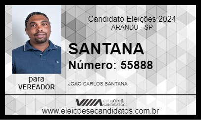 Candidato SANTANA 2024 - ARANDU - Eleições