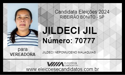 Candidato JILDECI JIL 2024 - RIBEIRÃO BONITO - Eleições