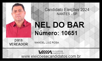 Candidato NEL DO BAR 2024 - NANTES - Eleições