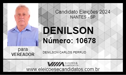 Candidato DENILSON 2024 - NANTES - Eleições