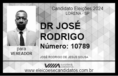 Candidato DR JOSÉ RODRIGO 2024 - LORENA - Eleições