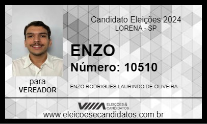 Candidato ENZO 2024 - LORENA - Eleições