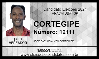 Candidato CORTEGIPE 2024 - ARAÇATUBA - Eleições