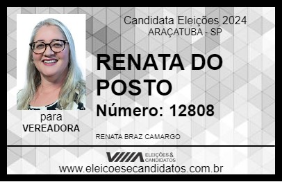 Candidato RENATA DO POSTO 2024 - ARAÇATUBA - Eleições