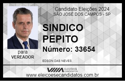 Candidato SINDICO PEPITO 2024 - SÃO JOSÉ DOS CAMPOS - Eleições