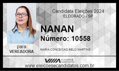 Candidato NANAN 2024 - ELDORADO - Eleições