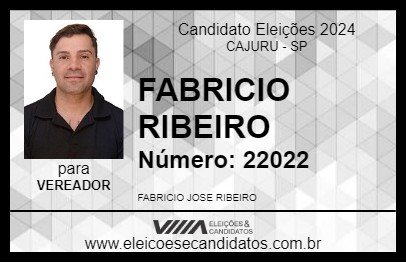 Candidato FABRICIO RIBEIRO 2024 - CAJURU - Eleições