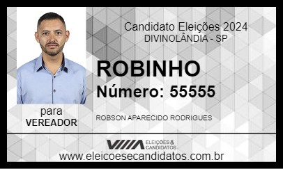 Candidato ROBINHO 2024 - DIVINOLÂNDIA - Eleições