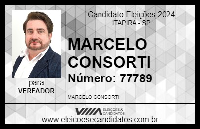 Candidato MARCELO CONSORTI 2024 - ITAPIRA - Eleições