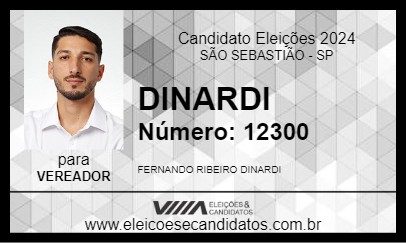 Candidato DINARDI 2024 - SÃO SEBASTIÃO - Eleições