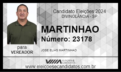 Candidato MARTINHAO 2024 - DIVINOLÂNDIA - Eleições