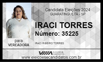 Candidato IRACI TORRES 2024 - GUARATINGUETÁ - Eleições