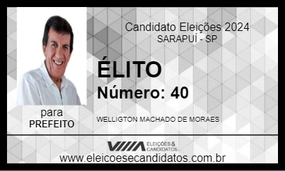 Candidato ÉLITO 2024 - SARAPUÍ - Eleições