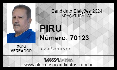 Candidato PIRU 2024 - ARAÇATUBA - Eleições