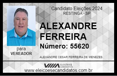 Candidato ALEXANDRE FERREIRA 2024 - RESTINGA - Eleições