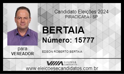 Candidato BERTAIA 2024 - PIRACICABA - Eleições