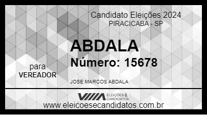 Candidato ABDALA 2024 - PIRACICABA - Eleições