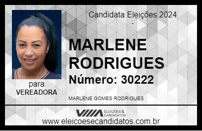 Candidato MARLENE RODRIGUES 2024 - TUPÃ - Eleições