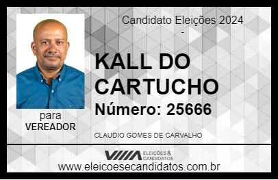 Candidato KALL DO CARTUCHO 2024 - MARÍLIA - Eleições