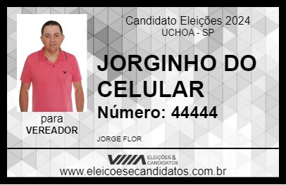 Candidato JORGINHO DO CELULAR 2024 - UCHOA - Eleições