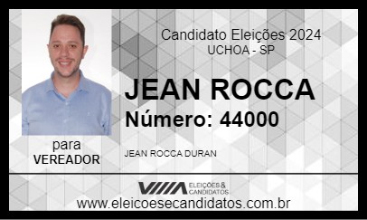 Candidato JEAN ROCCA 2024 - UCHOA - Eleições