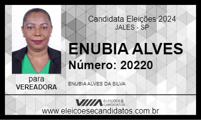 Candidato ENUBIA ALVES 2024 - JALES - Eleições