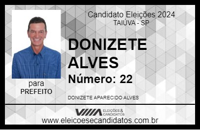 Candidato DONIZETE ALVES 2024 - TAIÚVA - Eleições