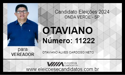 Candidato OTAVIANO 2024 - ONDA VERDE - Eleições