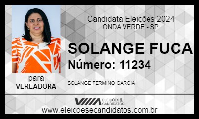 Candidato SOLANGE FUCA 2024 - ONDA VERDE - Eleições