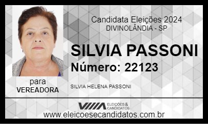 Candidato SILVIA PASSONI 2024 - DIVINOLÂNDIA - Eleições