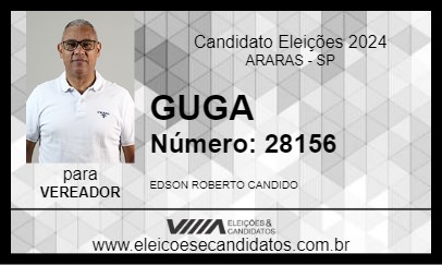 Candidato GUGA 2024 - ARARAS - Eleições