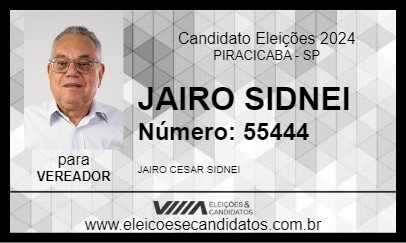 Candidato JAIRO SIDNEI 2024 - PIRACICABA - Eleições