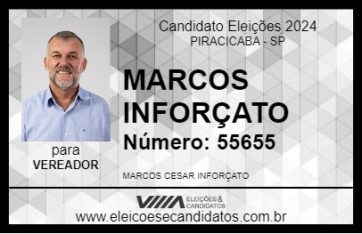 Candidato MARCOS INFORÇATO 2024 - PIRACICABA - Eleições