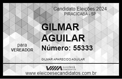 Candidato GILMAR AGUILAR 2024 - PIRACICABA - Eleições