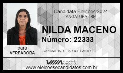 Candidato NILDA MACENO 2024 - ANGATUBA - Eleições