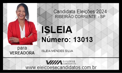 Candidato ISLEIA 2024 - RIBEIRÃO CORRENTE - Eleições