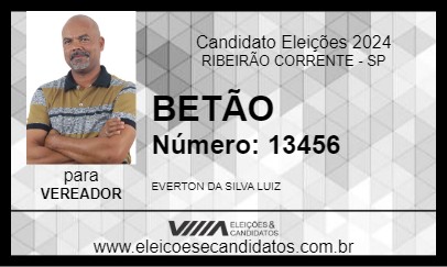 Candidato BETÃO 2024 - RIBEIRÃO CORRENTE - Eleições