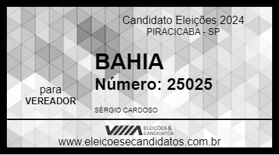 Candidato BAHIA 2024 - PIRACICABA - Eleições