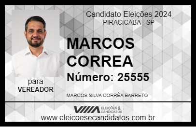 Candidato MARCOS CORREA 2024 - PIRACICABA - Eleições