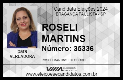 Candidato ROSELI MARTINS 2024 - BRAGANÇA PAULISTA - Eleições