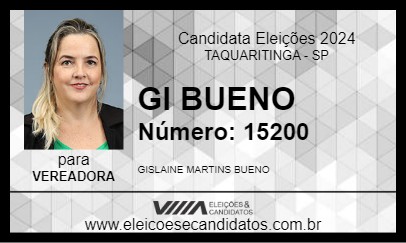 Candidato GI BUENO 2024 - TAQUARITINGA - Eleições