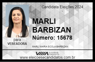 Candidato MARLI BARBIZAN 2024 - TAQUARITINGA - Eleições